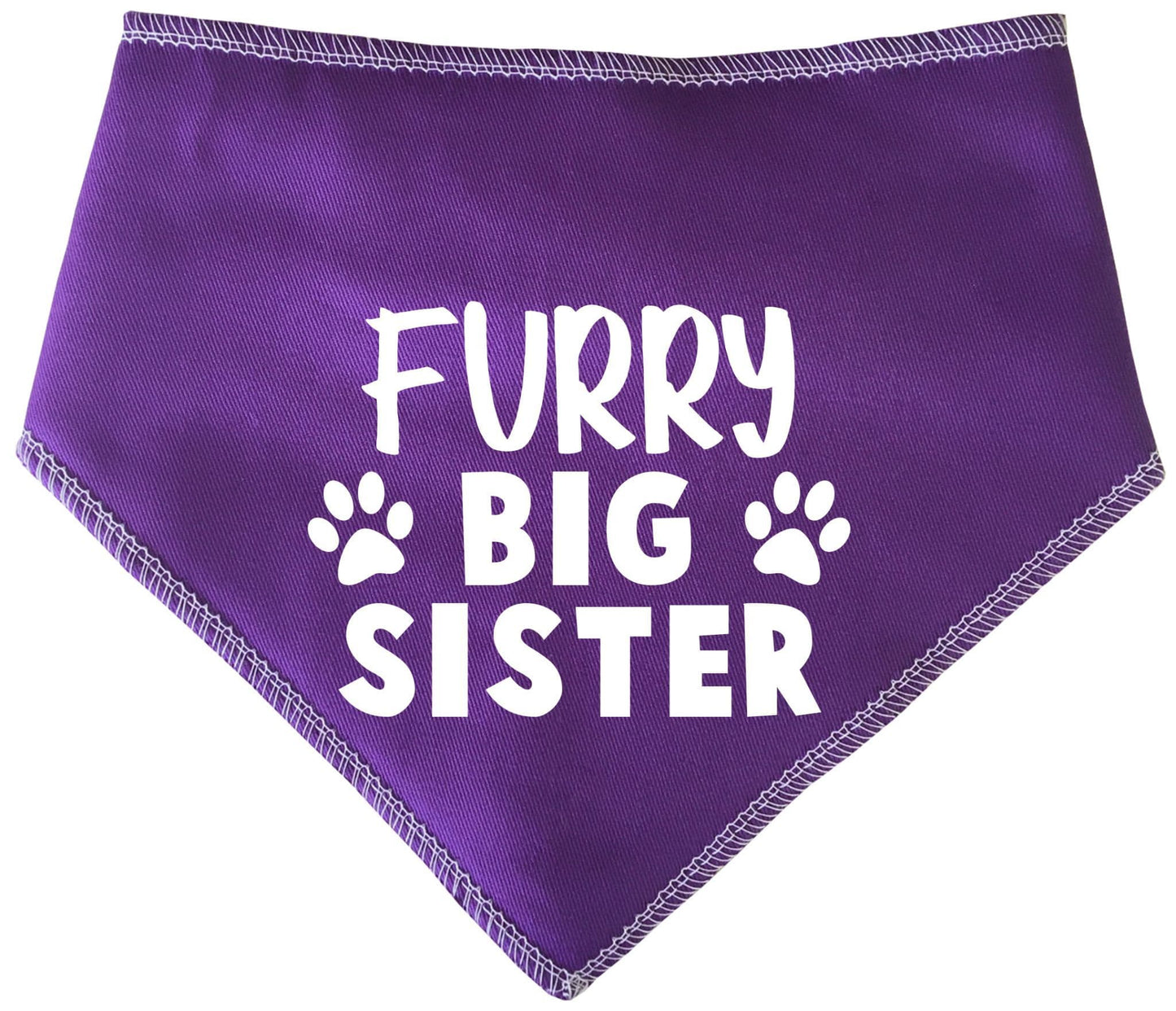 'Furry Big Sister' Fur Family Dog Bandana