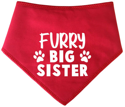 'Furry Big Sister' Fur Family Dog Bandana