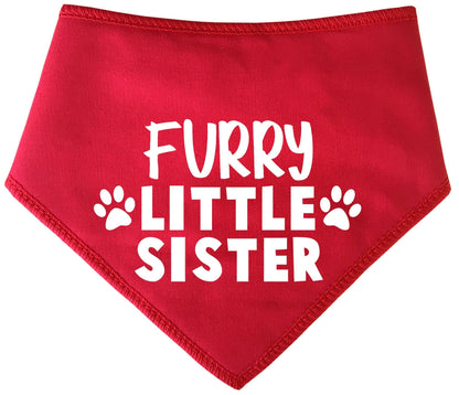 'Furry Little Sister' Fur Family Dog Bandana