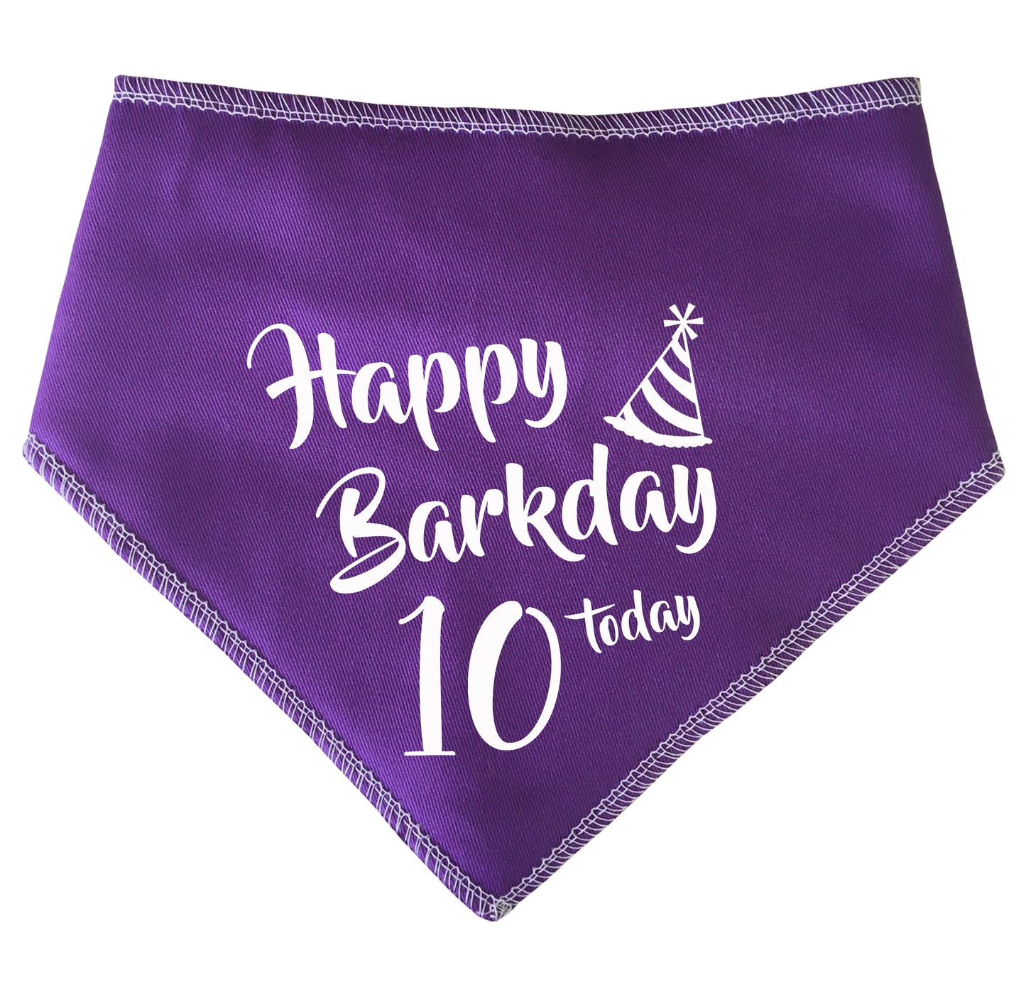 Happy Barkday Any Age Added Dog Bandana