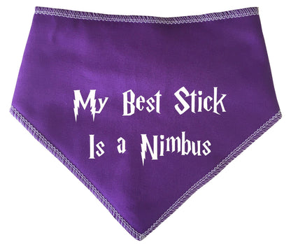 Harry Potter 'My Best Stick Is A Nimbus' Dog Bandana