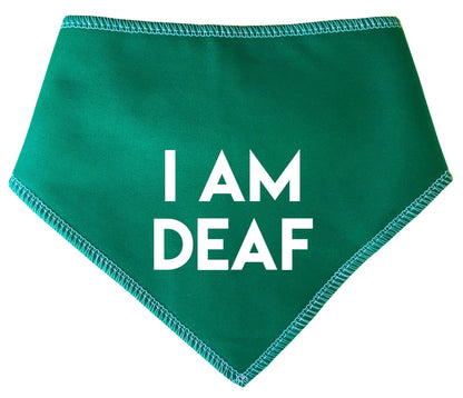 'I Am Deaf' Alert Dog Bandana