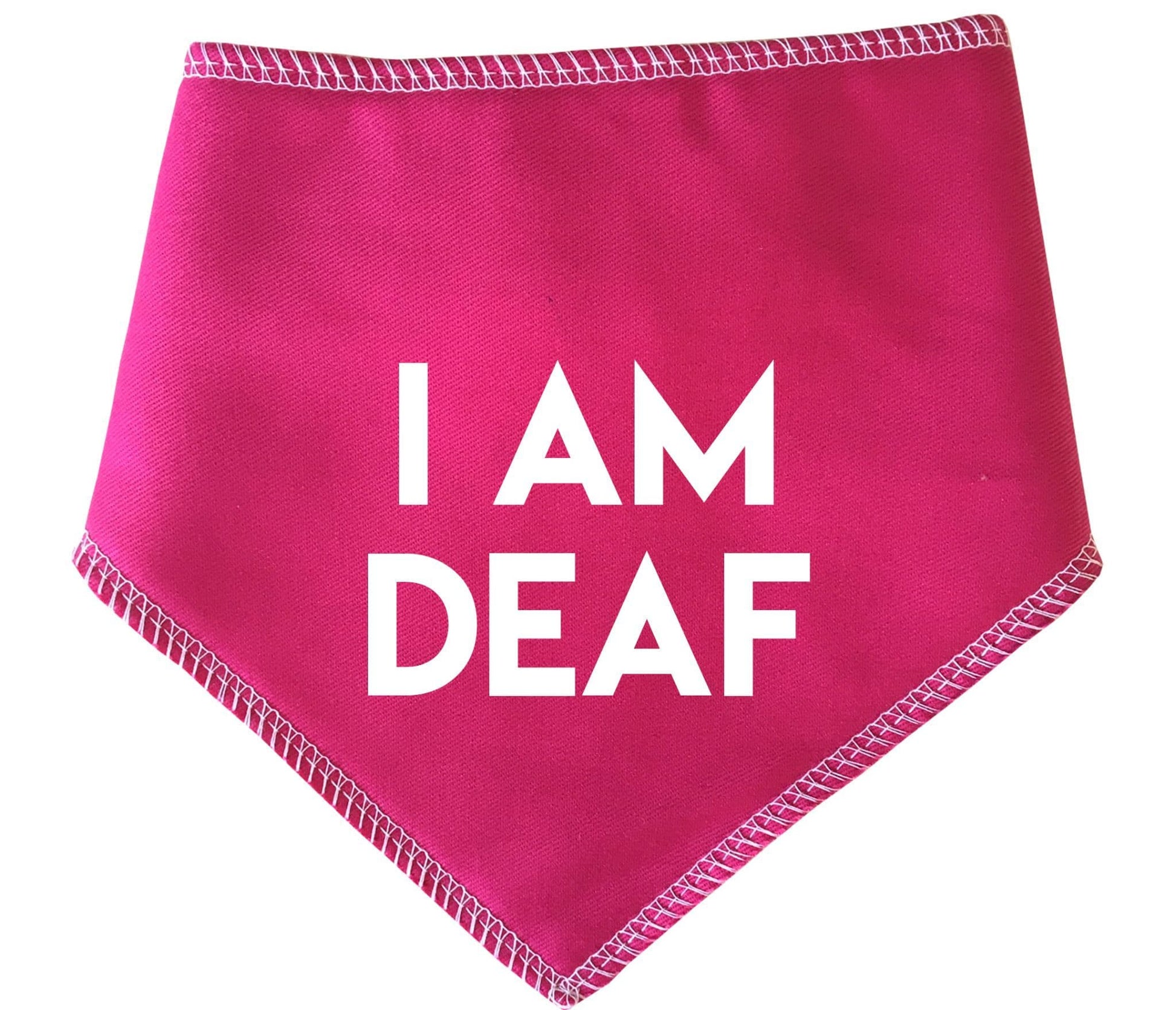 'I Am Deaf' Alert Dog Bandana