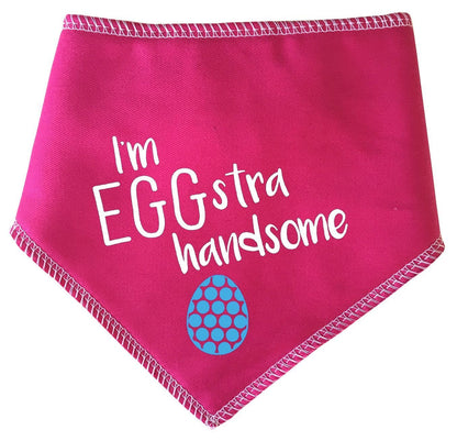I'm EGGstra handsome' Easter Dog Bandana