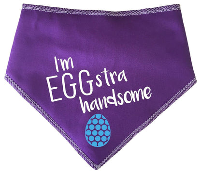 I'm EGGstra handsome' Easter Dog Bandana
