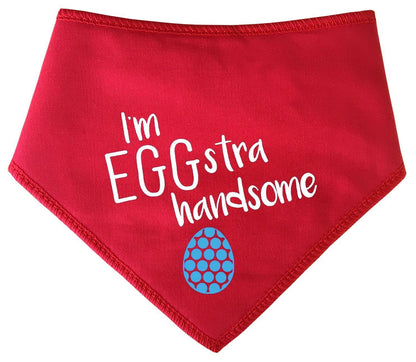 I'm EGGstra handsome' Easter Dog Bandana