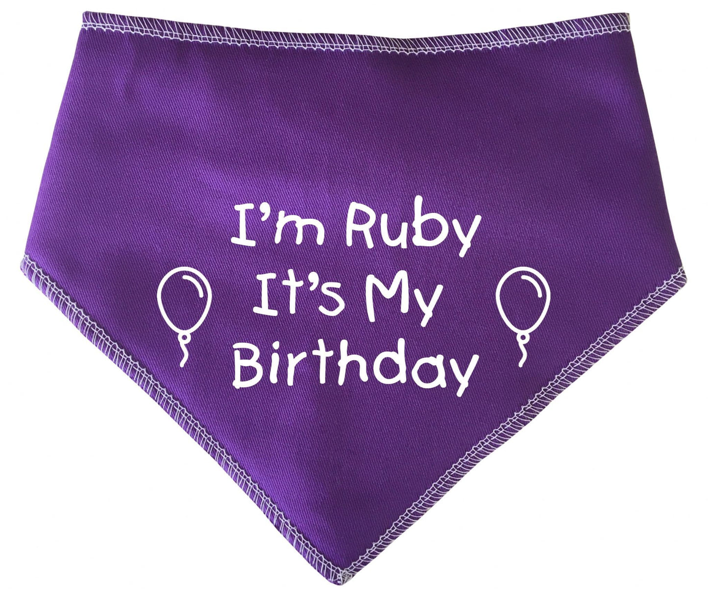 I'm (Name) It's My Birthday' Personalised With Name Dog Bandana