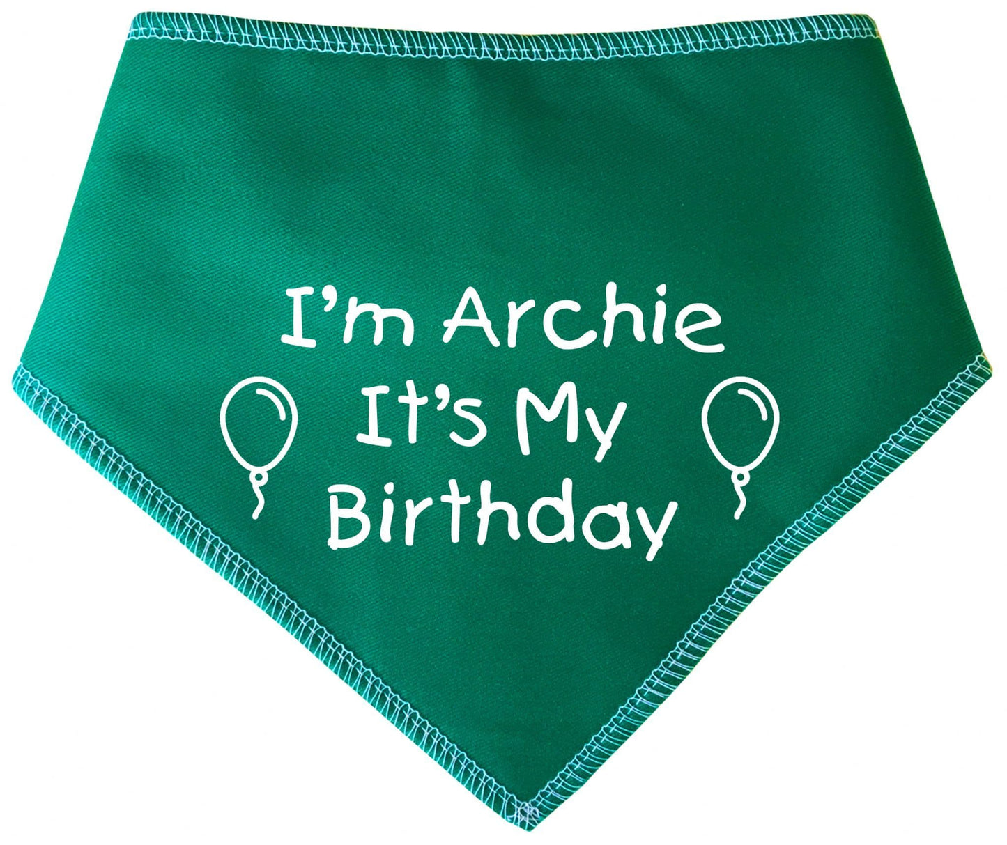 I'm (Name) It's My Birthday' Personalised With Name Dog Bandana