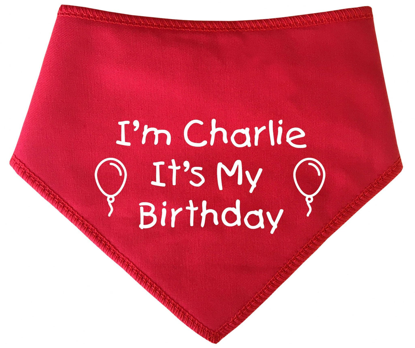 I'm (Name) It's My Birthday' Personalised With Name Dog Bandana