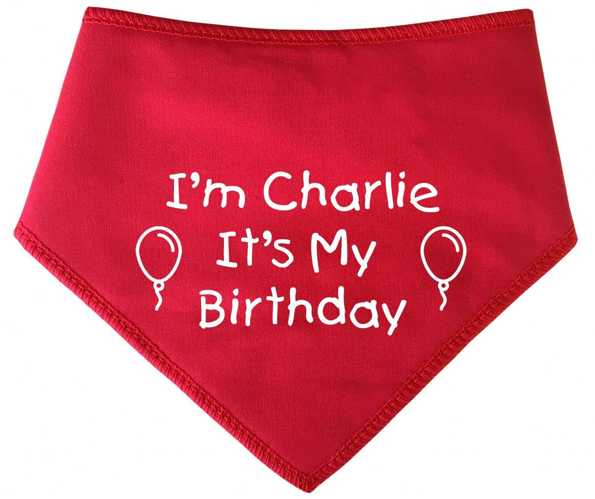 I'm (Name) It's My Birthday' Personalised With Name Dog Bandana