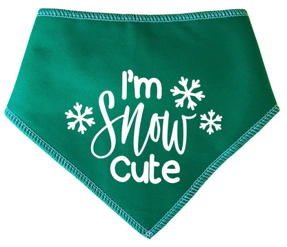 'I'm Snow Cute' Christmas Dog Bandana