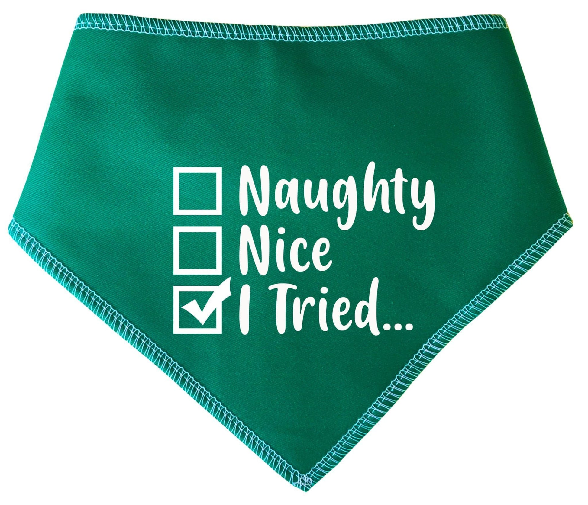 'I Tried...' Christmas Dog Bandana