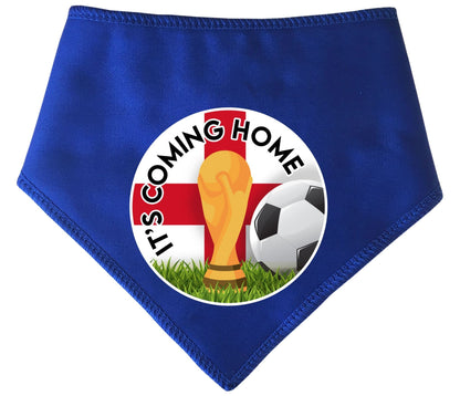 'It's Coming Home' Circle Printed World Cup Football Dog Bandana