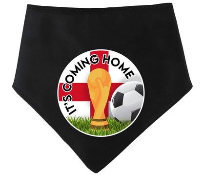 'It's Coming Home' Circle Printed World Cup Football Dog Bandana
