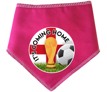 'It's Coming Home' Circle Printed World Cup Football Dog Bandana