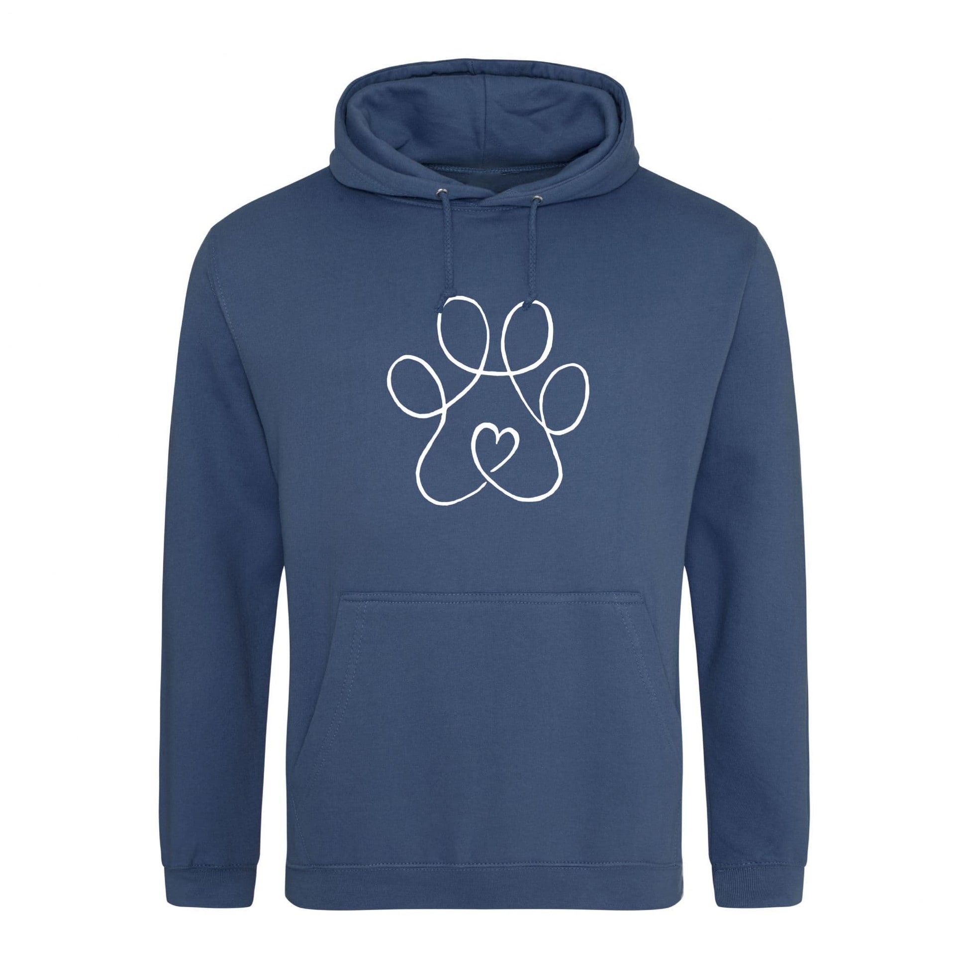 Line Paw Heart Hoodie
