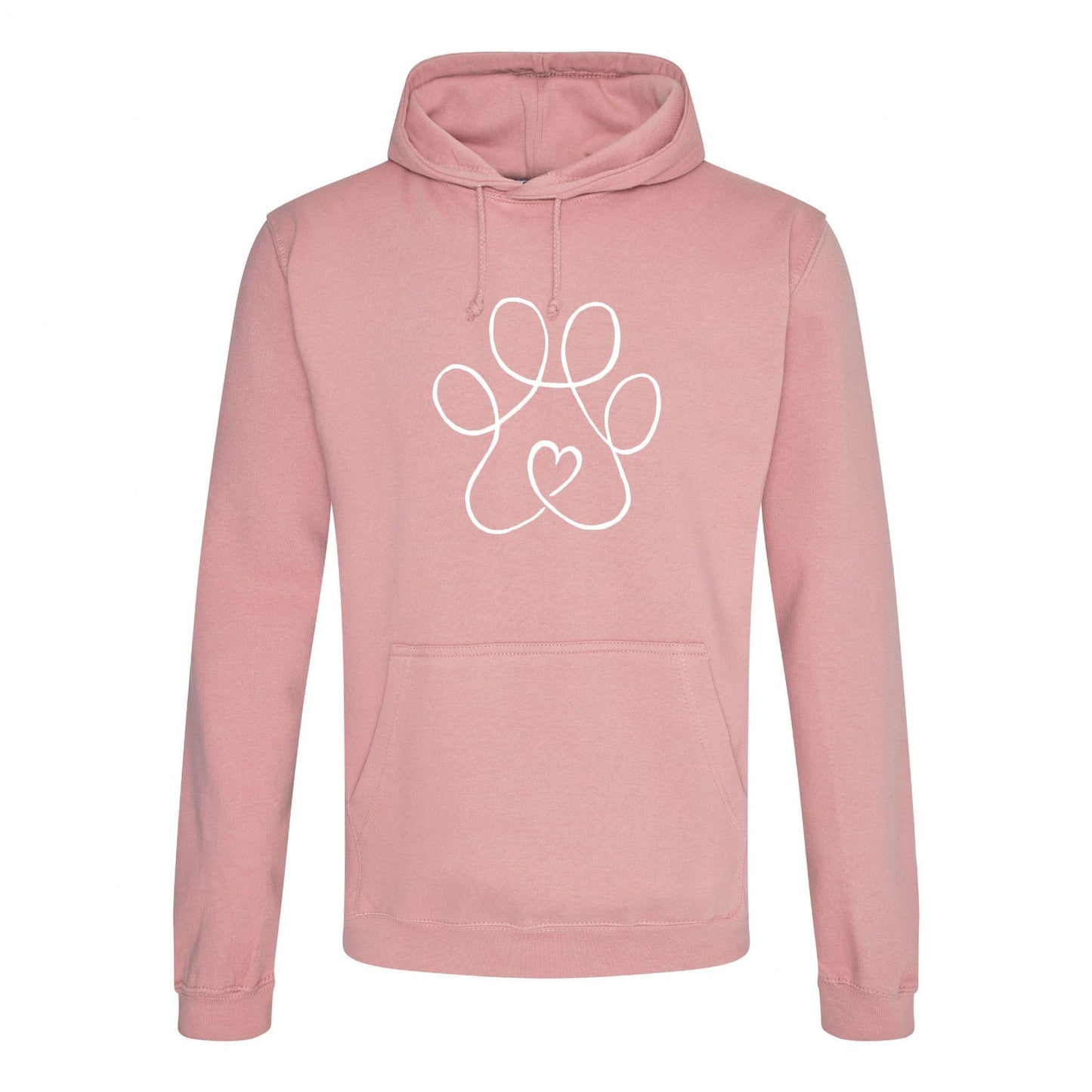 Line Paw Heart Hoodie