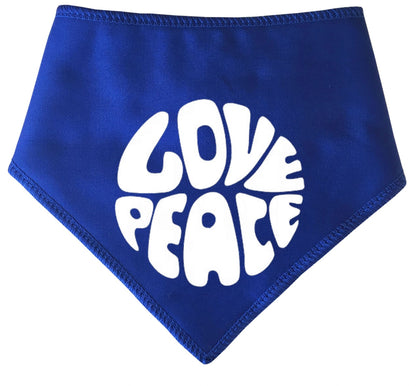 Love & Peace Dog Bandana