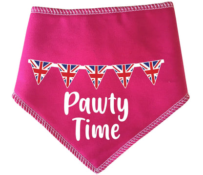 Pawty Time Bunting  70th  Jubilee  Dog Bandana