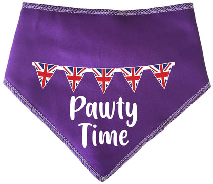 Pawty Time Bunting  70th  Jubilee  Dog Bandana