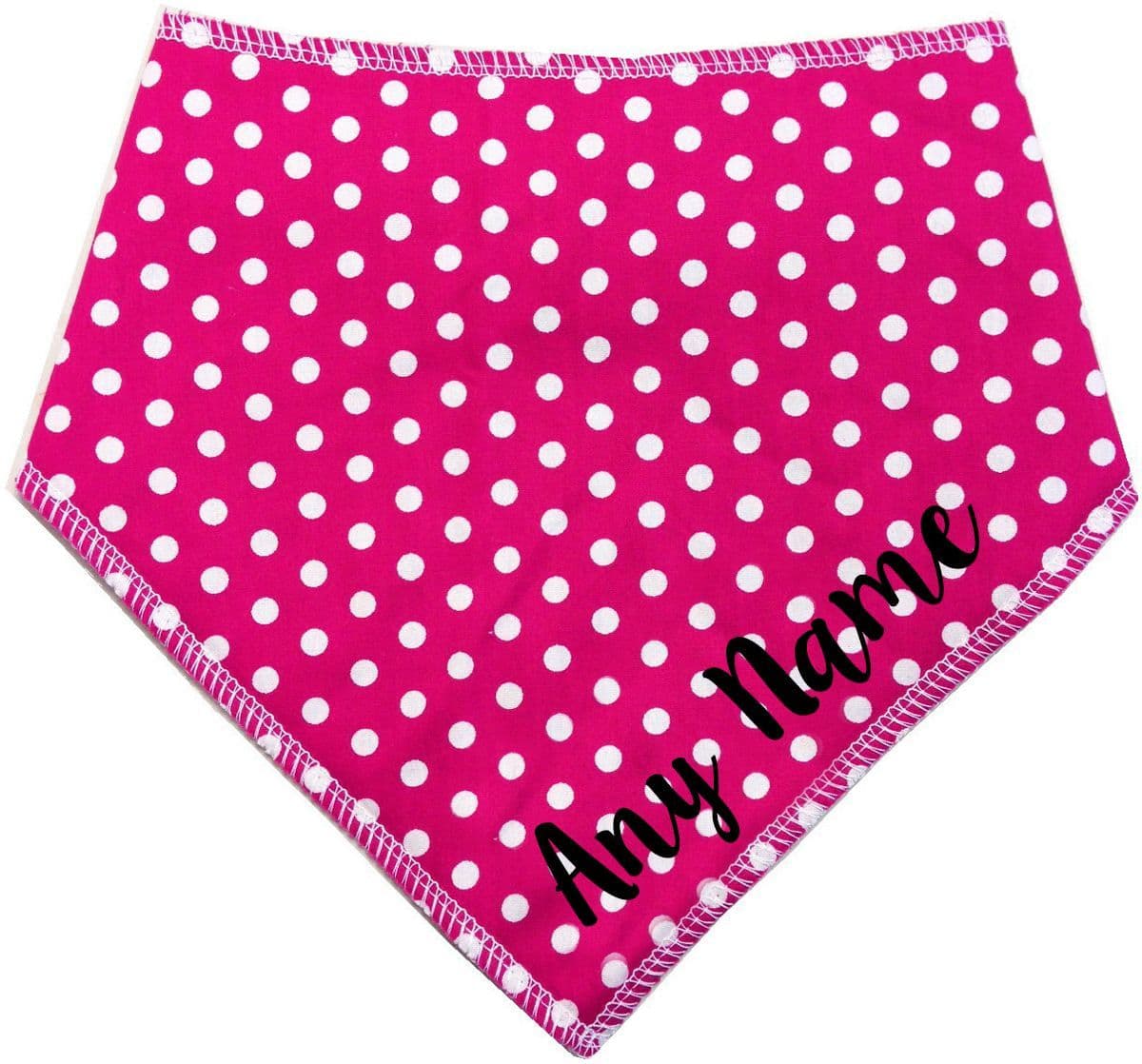 Personalised Pink Polka Dot Dog Bandana