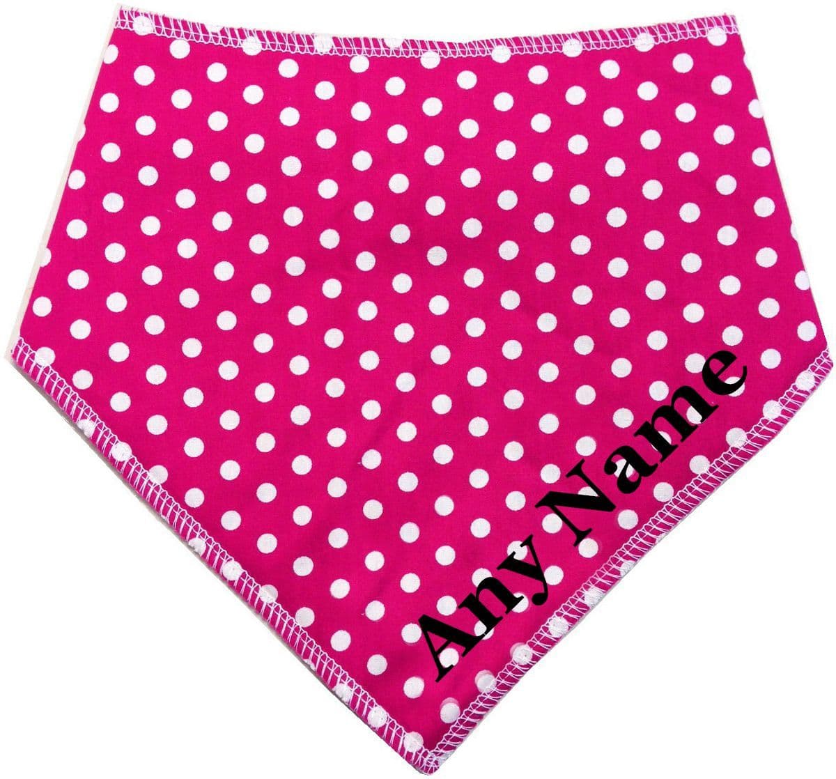 Personalised Pink Polka Dot Dog Bandana