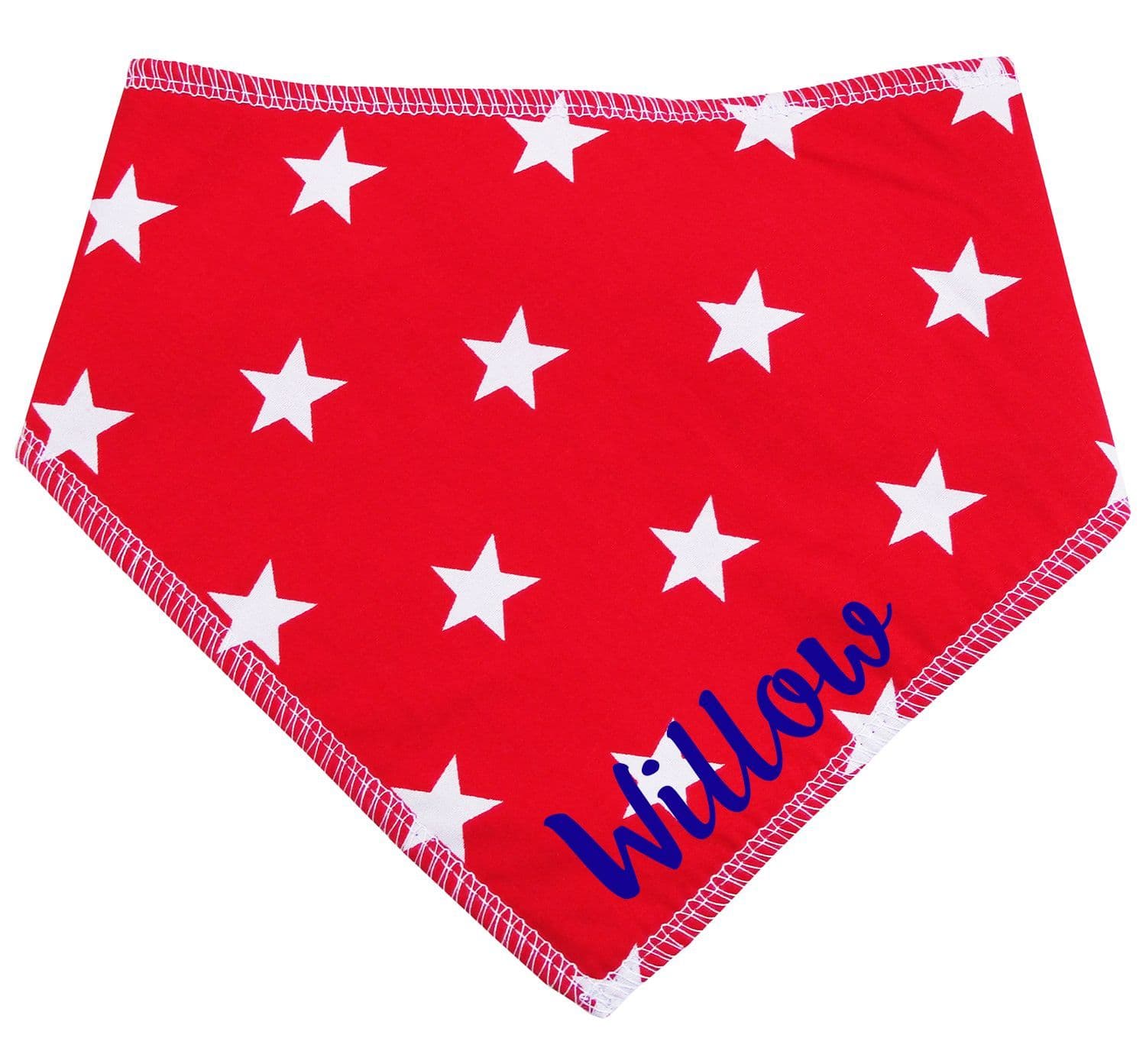 Personalised Red Super Star Dog  Bandana