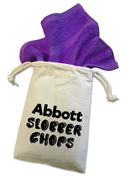Personalised 'Slobber Chops' Dog Face Cloth For Doggy Dribbles