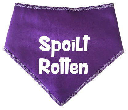 'Spoilt Rotten' Dog Bandana
