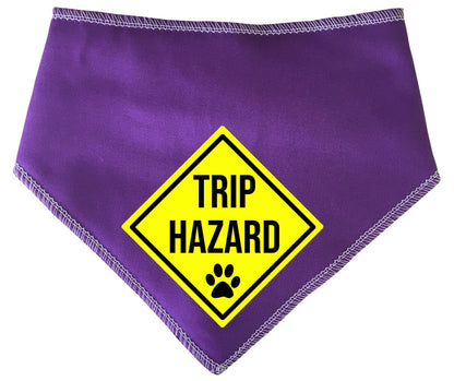 'Trip Hazard' Dog Bandana