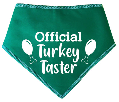 'Turkey Taster' Thanksgiving Dog Bandana
