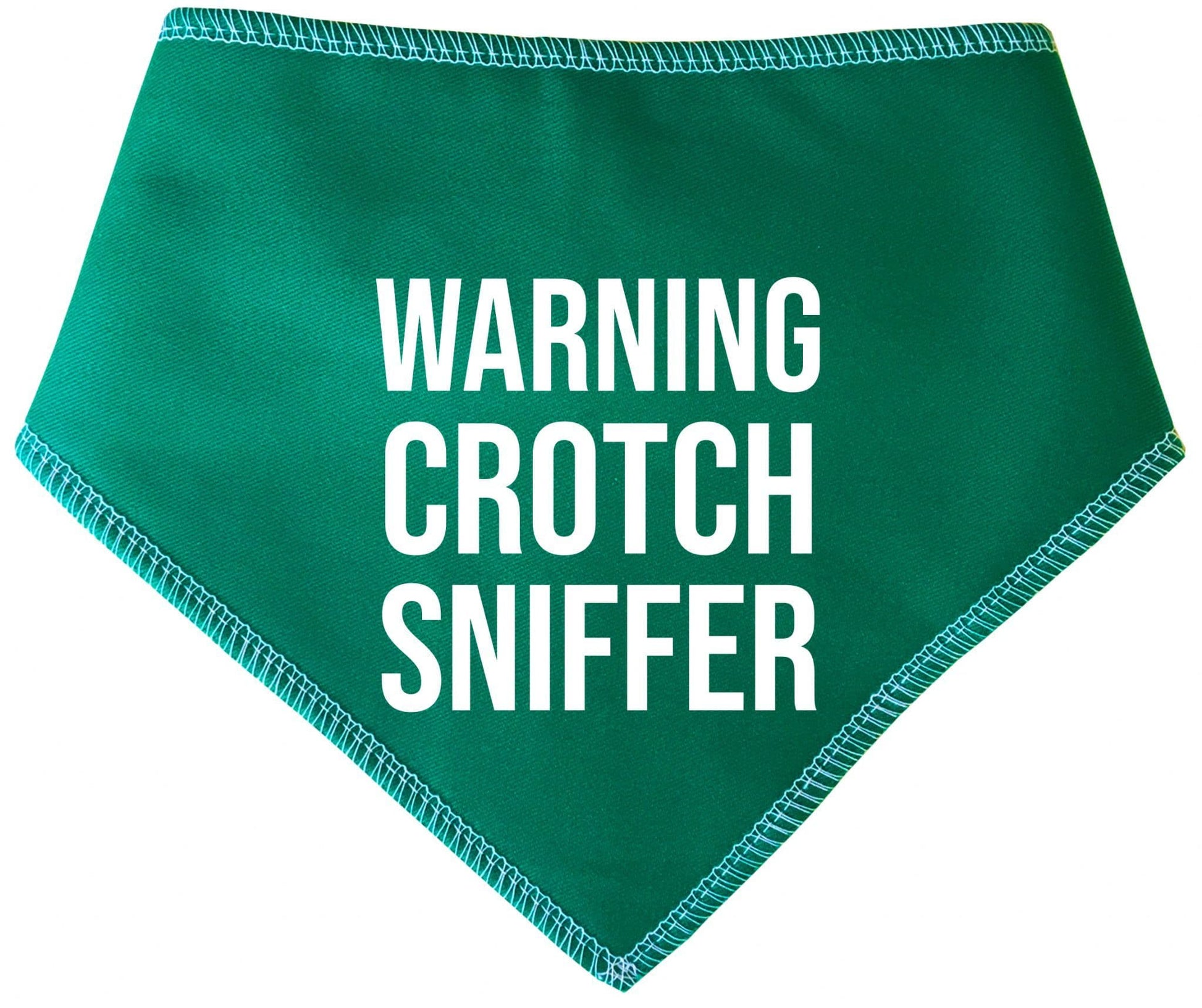 'Warning Crotch Sniffer' Dog Bandana