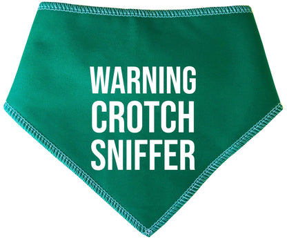 'Warning Crotch Sniffer' Dog Bandana